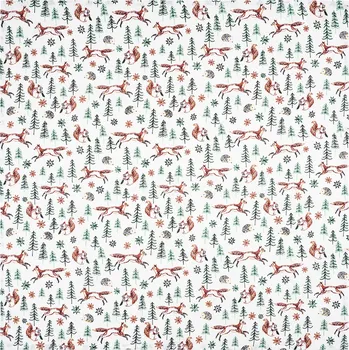 ubrus Home Elements Ubrus Lišky, 90 x 90 cm, zelená