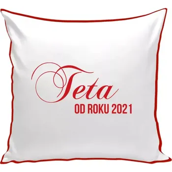 Polštář Polštář barevný 32x32 cm Teta od roku