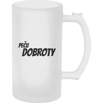 Sklenice Půllitr pro páry - Peču dobroty - matný