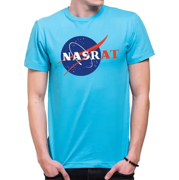 Tričko - NASRAT, Barva látky tyrkysová modrá, Střih Pánsky/UNISEX, Velikost --VYBERTE VELIKOST--