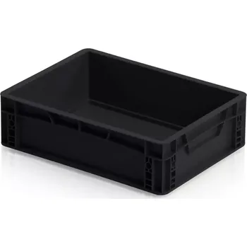 Přepravka na jídlo ESD Euro přepravka 40 cm × 30 cm × 12 cm, černá