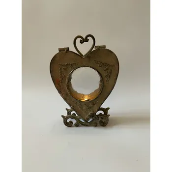 Lucerna KOVOVÁ ZDOBENÁ LUCERNA - SRDCE