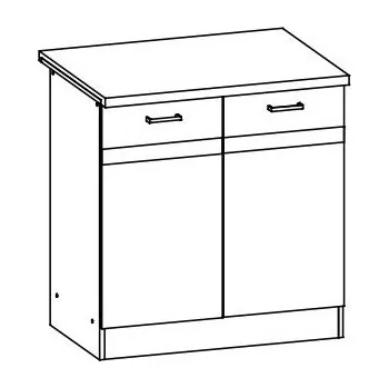 Kuchyňská linka BELISA, skříňka dolní D80, rijeka světlá + vyzvednutí ZDARMA