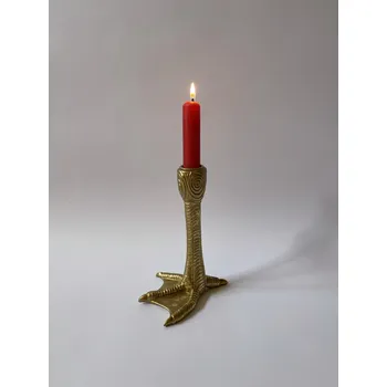 Svícen JEDNOPLAMENNÝ ZLATÝ SVÍCEN - KACHNÍ NOHA