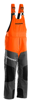 montérky Husqvarna Classic kalhoty s laclem oranžové/šedé