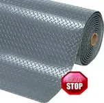 Protiúnavová průmyslová rohož kotlářský plech, laminovaná,šedá,600 cm