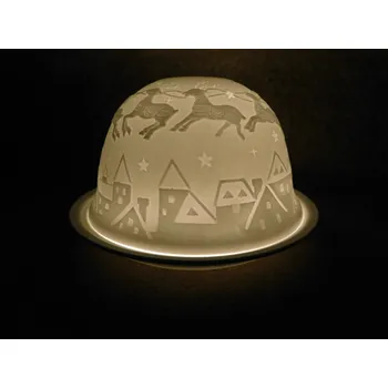 Svícen LUXUSNÍ BISKVITOVÝ PRŮSVITNÝ SVÍCEN-SOBI