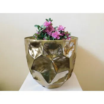 Váza VELKÁ KOVOVÁ VÁZA NA KVĚTINY - OBAL NA KVĚTINÁČ