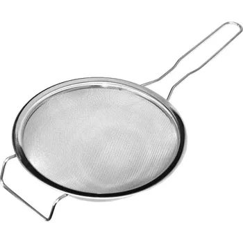 Cedník velký s madlem vyztužený 25 cm nerezový