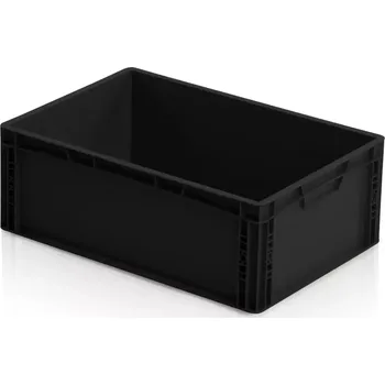 Přepravka na jídlo ESD Euro přepravka 60 cm × 40 cm × 22 cm, černá
