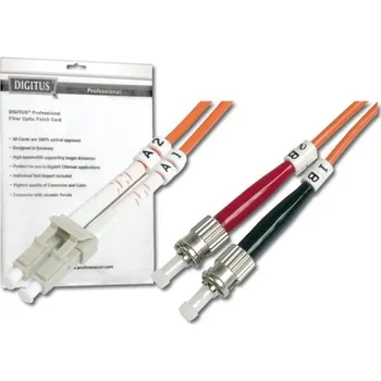 Digitus Fiber Optic Patch Cable, LC to ST,62.5/125 µ, Duplex 3 m