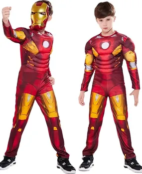 Karnevalový kostým Dětský kostým Svalnatý Iron man s maskou