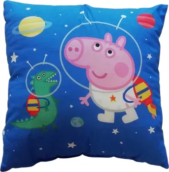 Dekorativní polštářek Setino Peppa Pig polštářek 40 x 40 cm Astronaut