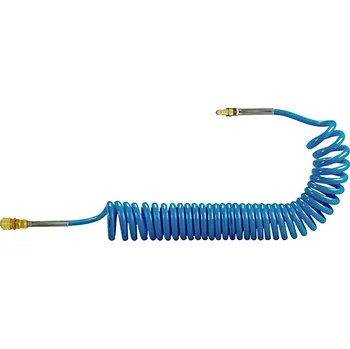 Zahradní hadice Pneumatics & Hydraulics Spirálová hadice PU s rychlospojky 6/4 mm - délka 4,5 m