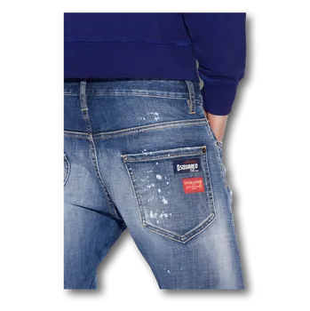 Dámské džíny Džíny MEDIUM BLEACHED SPOTS WASH SEXY TWIST JEANS, velikost džíny: 38/34