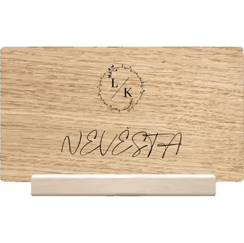 Jmenovka na stůl Dřevěná jmenovka RODIGO KOPIE