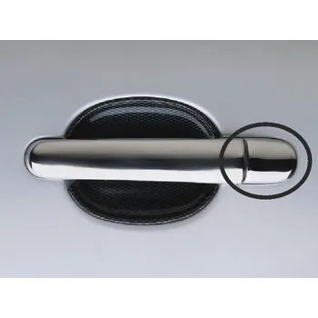 Tuning Kryty klik malé, nerez (4x bez otvoru pro zámek) - Škoda Octavia II. (Kryty klik pro Škoda Fabia I. / Fabia II. / Octavia I. / Octavia II. / Superb I.)