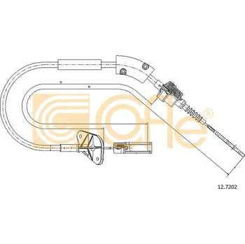 Spojkové lanko COFLE Tažné lanko, ovládání spojky 127202