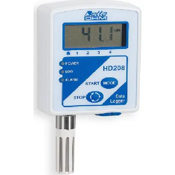 Delta OHM HD208 Kompaktní datový logger: Monitorování teploty, relativní vlhkosti a rosného bodu