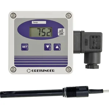 GREISINGER GLMU 400 MP-SW-PG Převodník měrné vodivosti včetně 4-pólového měřicího článku se závitem PG 13,5, použití: aplikace citlivé na kontaminaci, mořské vody atd.