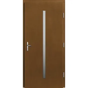 Vchodové dveře Vchodové dveře Lizbona dřevěné 110x210 cm P afromosia