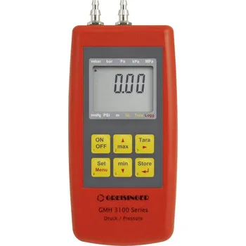 GREISINGER GMH 3181-13-EX-MB Ruční tlakoměr, manometr pro přetlak, podtlak a diferenční tlak, s integrovaným senzorem a datovým loggerem, provedení do Ex
