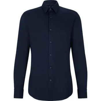 Pánská košile Pánská košile BOSS Black 50474283 tmavě modrá Velikost: 45