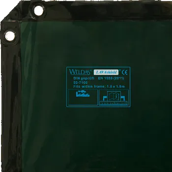 Příslušenství ke svářečce WELDAS Svařovací zástěna 240 x 180 cm - varianty délka plochy: zelená, díl zástěny: samostatná zástěna