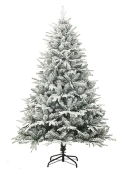 Vánoční stromek Umělý vánoční stromek s vločkami sněhově zelený