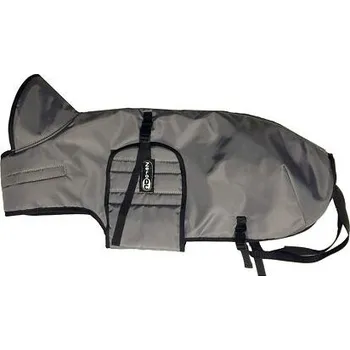 Obleček pro psa Zimní vesta JEDNOBAREVNÁ šedá varianta 45 cm