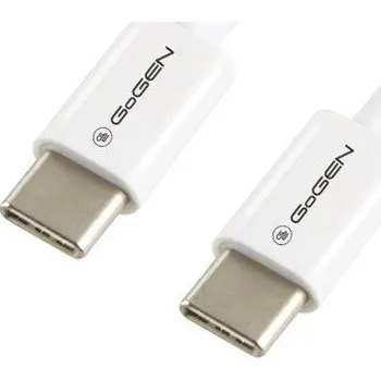 Datový kabel Kabel GoGEN USB-C / USB-C, 1m, bílý, 60W
