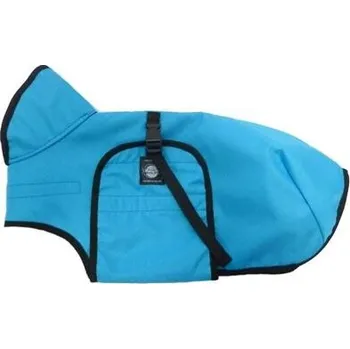 Obleček pro psa Zimní vesta JEDNOBAREVNÁ tyrkysová varianta 25 cm