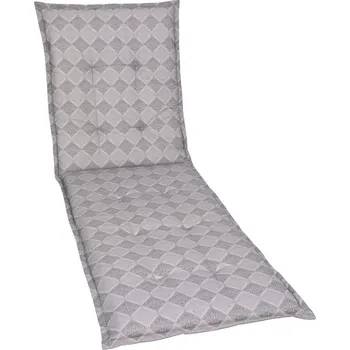 Podsedák GO-DE Textil Sada zahradních podsedáků Raute (podsedák na lehátko, šedá)