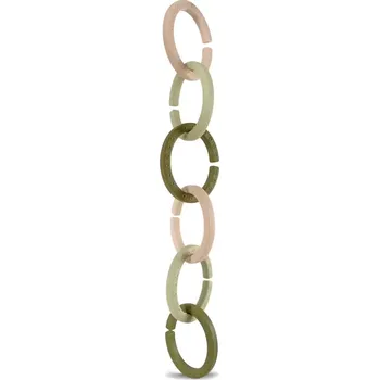 Hračka pro nejmenší FILIBABBA dětské silikonové kroužky Green