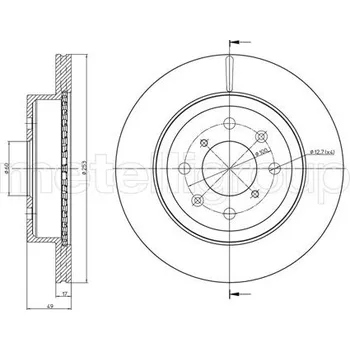 Brzdový kotouč Brzdový kotouč METELLI 23-0839C