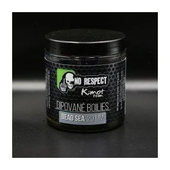 Boilies No Respect Black Fish Dipované boilies Dead Sea 20mm 150gr