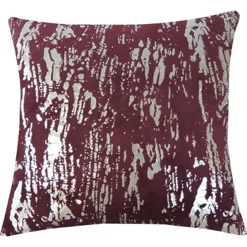 Dekorativní polštářek Dekorační polštář, 45x45 cm, bordóstříbrný