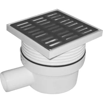 Odvodňovací žlab Odtoková Mřížka Boční FI 50 šedá sítko nerez. KRA017