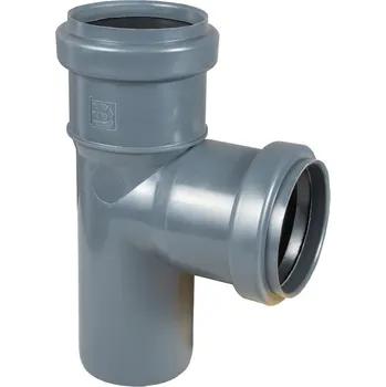 Fitinka T-kus šedý 50 mm x 45