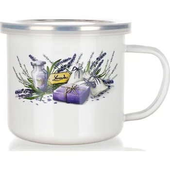 Smaltovaný hrníček 0,5l Lavender
