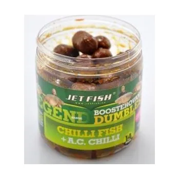 Boilies Jet Fish Boosterované dumbles Legend Range Klub Red - Švestka/Scopex 14mm 120gr