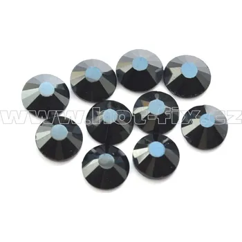 celobroušené hot-fix kameny Premium barva 127 DK Jet hematite /černá s kovovým leskem tmavá, velikost SS20, balení 144ks, 720ks nebo 1440ks barva: barva CBP 127 DK Jet hematite, velikost: velikost SS20, prodejní balení: balení 144ks /1grs