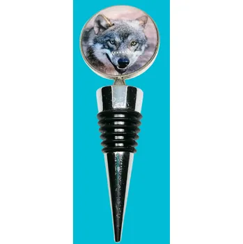 Zátka na láhev s motivem vlka