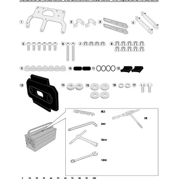 Motodoplněk V-Strom 650/1000 17-24 TL3112KIT montážní sada pro toolbox