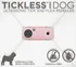 Antiparazitikum pro psa Tickless Mini Dog nabíjecí ultrazvukový odpuzovač klíšťat a blech růžový
