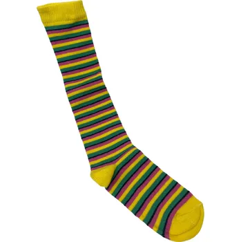 Dětské podkolenky s lycrou růžovo - žluté, Velikost: 17 - 18 (25 - 27), Barva: Růžovo - žlutá