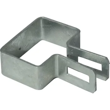 Příchytka panelu na sloupek 60x40 mm, koncová, žárový zinek