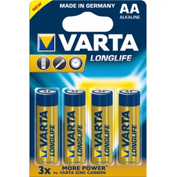Článková baterie 20x4 Varta Longlife Mignon AA LR 6 VPE Innenkarton