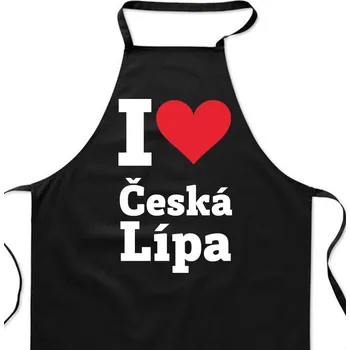 Kuchyňská zástěra Zástěra černá - Česká Lípa