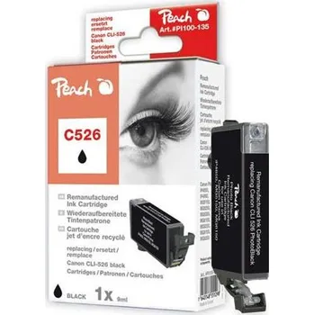 PEACH kompatibilní cartridge Canon CLI-526B, Black. 9 ml 314455